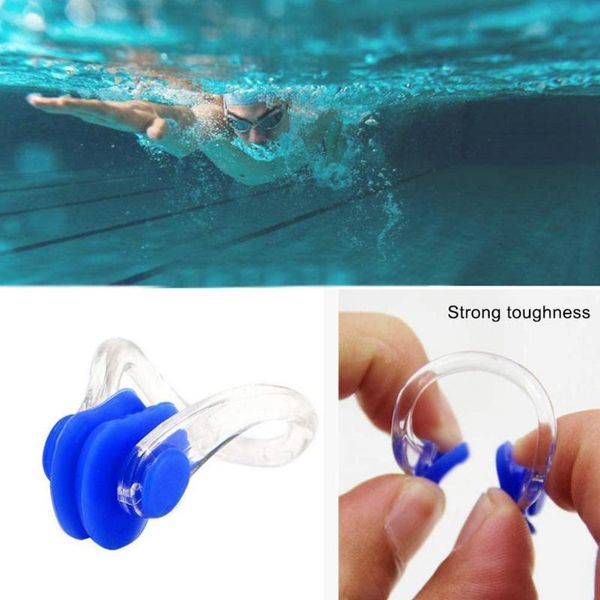 

nose clip 1 pcs swimming soft silicone ear plugs set adults waterproof for kids swimmer small size p0s2
