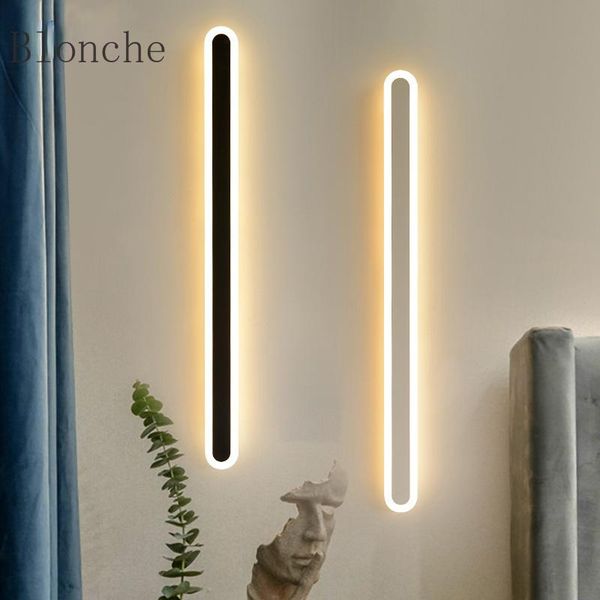 

wall lamps long strip bedroom light porch simple modern led decoration living room lamp line