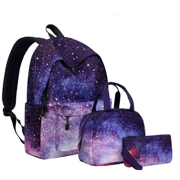 

backpack 3pcs girls bookbag laptravel daypack student rucksack with lunch bag pencil case 50ld