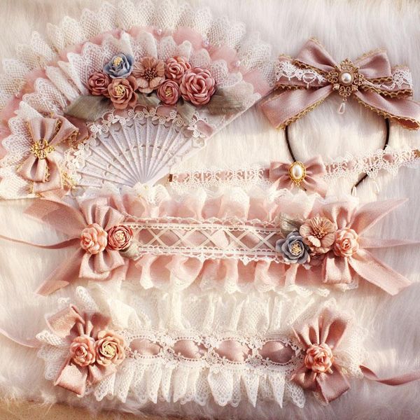 

other event & party supplies gorgeous princess lolita bow lace hairpin handmade dream versailles full set small things kc hair band fan neck