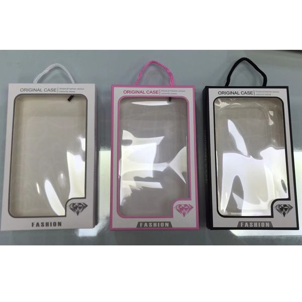 Universal-Kunststoff-Papier-Kleinverpackungs-Paket-Kasten für Iphone 14 13 12 11 XR XS MAX X 8 7 Plus harte weiche TPU-Leder-Beutel-Hüllen decken Luxus ab