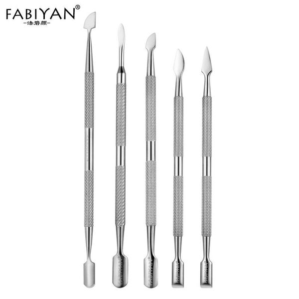 

nail art kits dual-ended cuticle pusher stainless steel remover cleaner acrylic dead skin hangnail finger manicure pedicure care tool