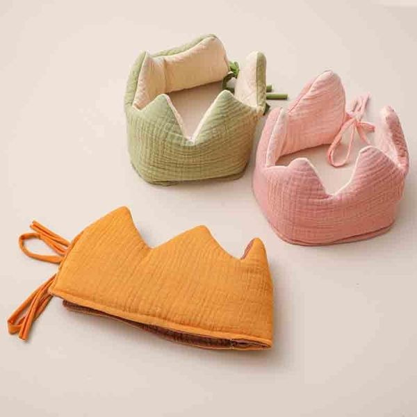 

caps & hats 1pc baby safety head protection toddler cartoon crown pillow soft cotton children protective cushion, Yellow