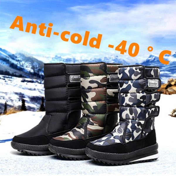 

boots 39-47 men winter comfortable non-slip 2021 warm shoes #nxc102, Black