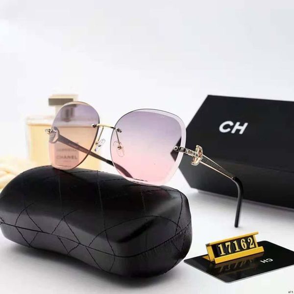 

fashion round sunglasses woman brand designer gradient oversized metal sunglasses/original logo, White;black