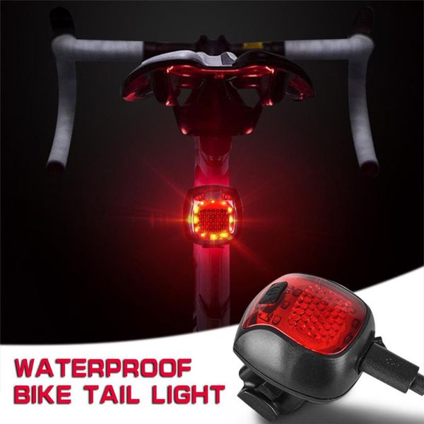 

multi modes front bike lights set led usb rechargeable cycling rear bicycle light taillight seatpost accessories#p4