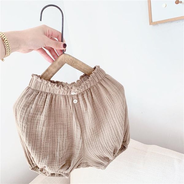 

girls casual double cotton knickers summer loose solid color shorts, Black