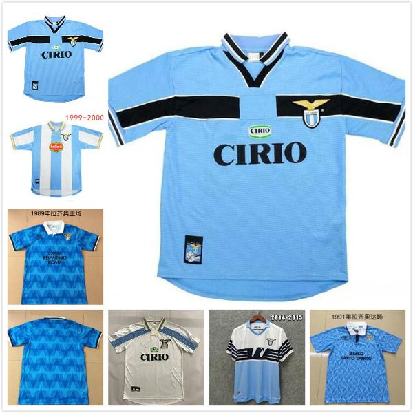 

1991 1992 lazio retro version 1999 2000 1989 soccer jersey 91 92 99 00 immobile sergej salas mihajlovic veron stankovic football shirts, Black;yellow