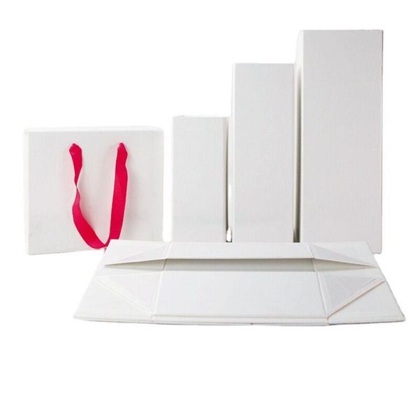 

jewelry pouches, bags idreampackaging+white rectangle fold magnetic boxes ecofriendly material customized logo 2 pcs small+medium+big size, Pink;blue