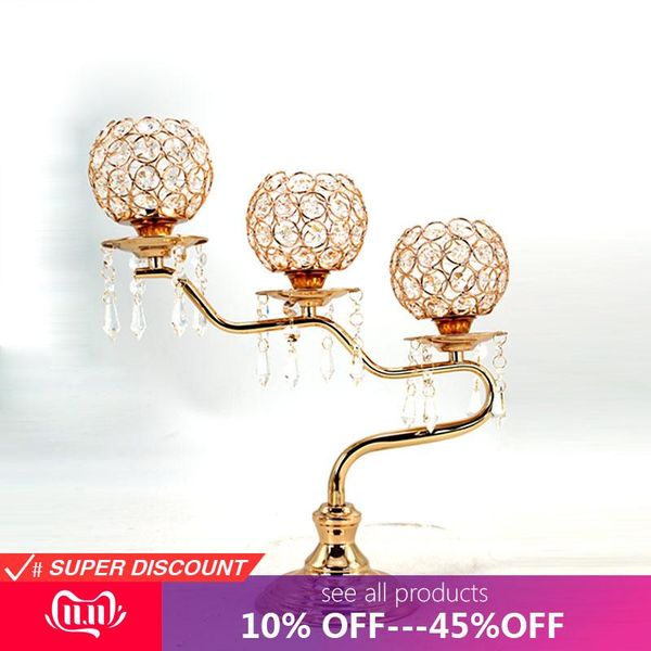 

candle holders crystal candlestick european wedding props holder home decoration