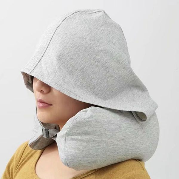 

pillow simple style hat soft u-shaped for office naps and home trips