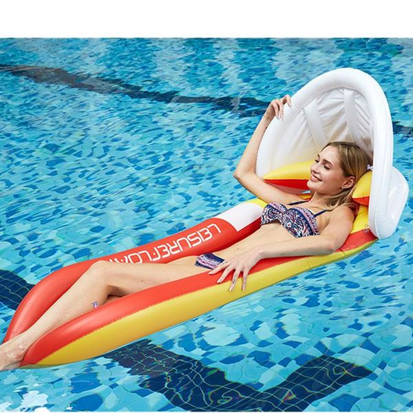 

outdoo chair garden furniture covered sun shading floating bed inflatable folding recliner outdoor water hammock back camp