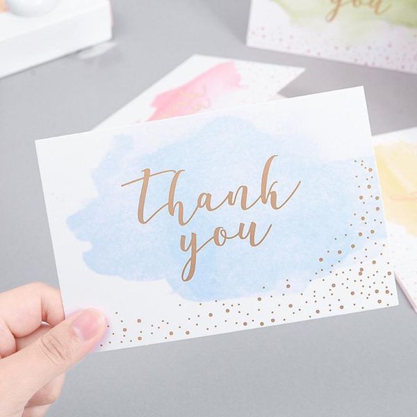 

12pcs thanksgiving day thank you watercolor greeting cards festival gift