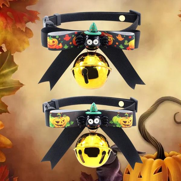 

dog apparel decoration gift halloween pet bow tie bell collar adjustable cat