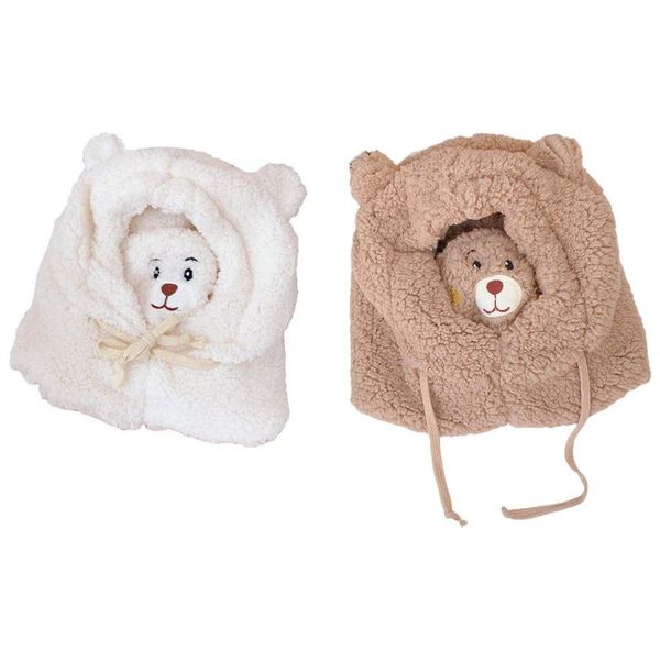 

beanies women's girl hooded scarf face mask hat warm cute fall autumn outdoor sports snow hats