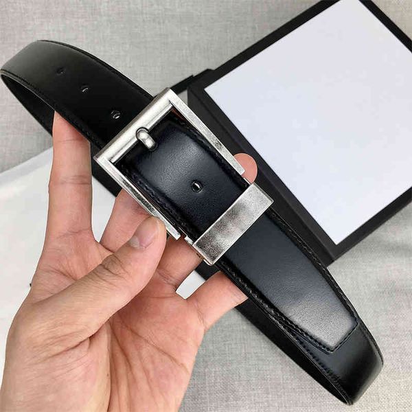 

belt men's fashion belt classic black brown belt 3.4cm wide with gift box 1k3ot