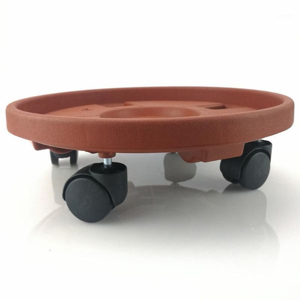 Plantadores Potes Removível Flor Pot Flood Plant Caddy Plantador Motor Dolly Caster Com Rodas