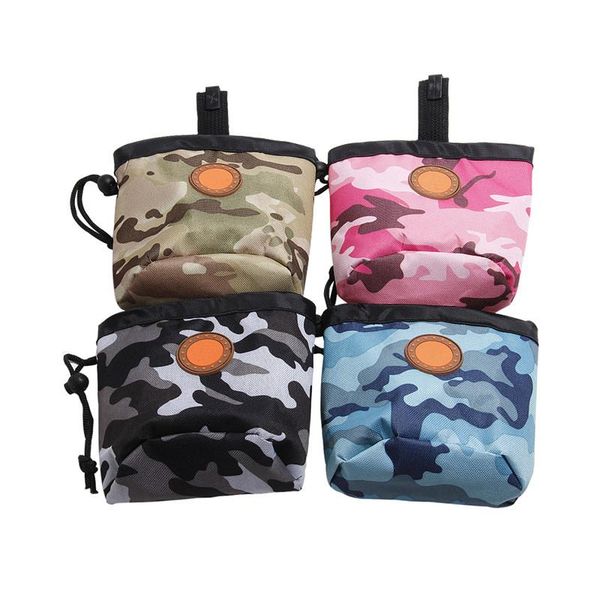 

dog car seat covers 2021 portable pet puppy pouch walking food treat snack bag agility bait training pockets waist storage hold behaviour ai
