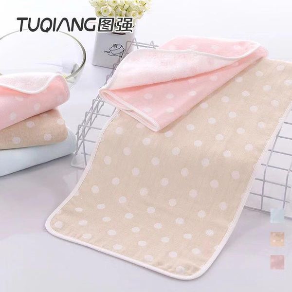 

towel cotton gauze dot children's baby soft absorbent wash face gao yang