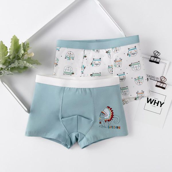 

2 pieces of children's underwear boxer cotton boy underwear, Camo