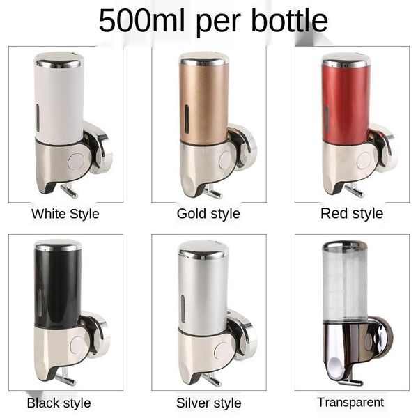 

liquid soap dispenser el bathroom wall-mounted manual lever hand sanitizer box single and double tube smart lotion machine