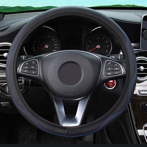 

steering wheel covers good grip cover car accessories black and blue four seasons general parts