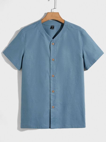 

men solid button up shirt j7fd#, White;black