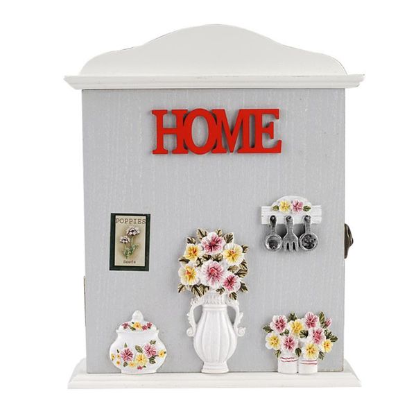 

hooks & rails wooden key storage cabinet living room decor wall hang for small tool