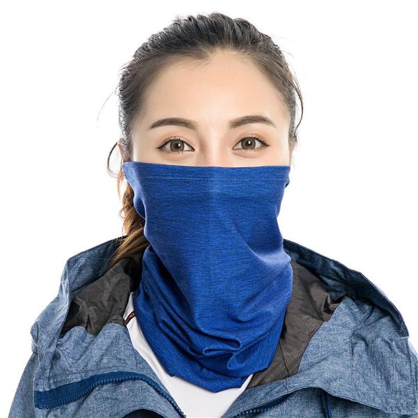 

cycling caps & masks sports outdoor riding turban milk silk sanding multi-function magic warm bib collar face scarf neck gaiter, Black