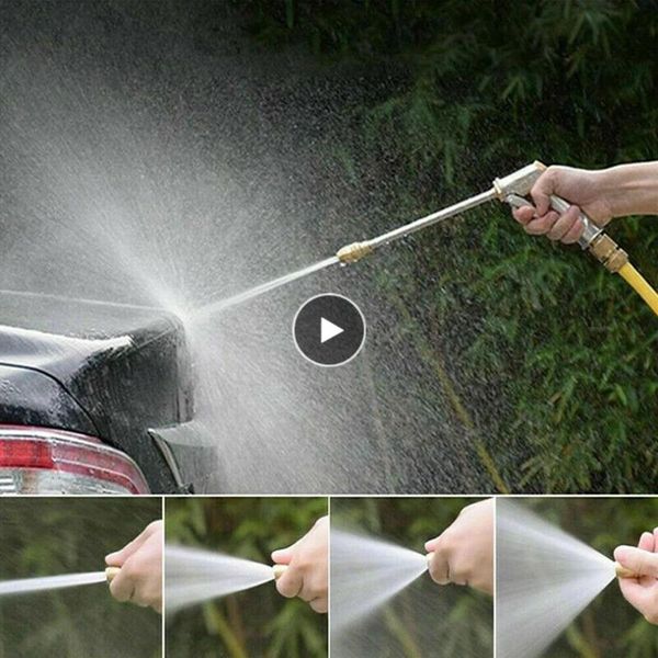 

watering equipments 1pc high pressure metal water spray gun car washer cleaner garden hose sprinkler foam home outdoor tool