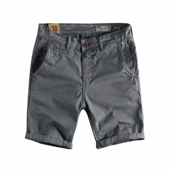 Bermuda Shorts für Männer Cargo Army Männer Casual Hosen Männliche Slim Markenkleidung Wandern Lose Feste Baumwolle Junge Sommer 210721