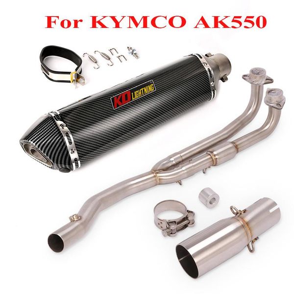 

motorcycle exhaust system muffler connection link tube pipe for kymco ak550