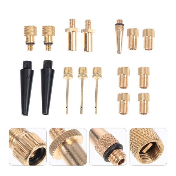

bike pumps 16pcs/set tire adapter pump needle balloon nozzle inflation kit