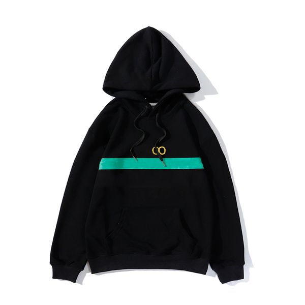 

fashion men hoodies sweatshirts sweater long-sleeved hooded mens sports sweaters autumn and winter sport version of the letter animal classi, Black