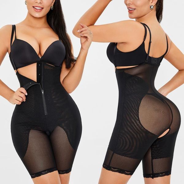 

women's shapers waist trainer high compression panty for women shapewear postpartum tummy control bulift body shaper slimming boxer, Black;white
