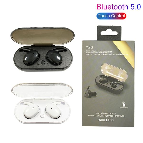 

y30 tws bluetooth 5.0 earphones wireless earbuds chip touch control sport in ear stereo cordless headset for iphone 13 12 pro max sumsang al