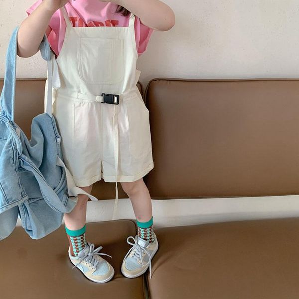 

jumpsuits 2021 korean version for baby girl backpack shorts 8-1, Blue