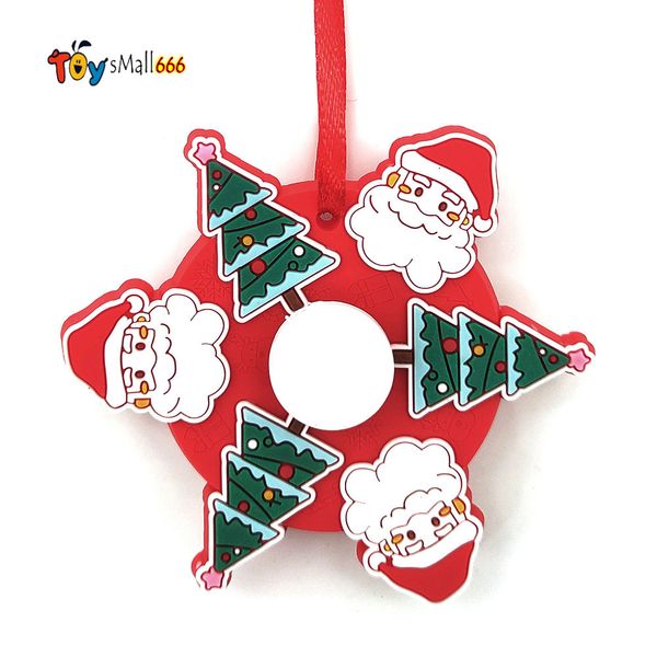 

christmas santa clous creative fidget spinner toys antistress accessoires autisme angst toys hand spinner fingertip toys gift