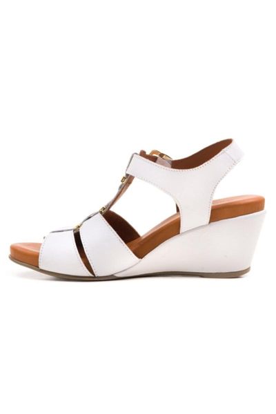 

sandals women leather white filler, Black
