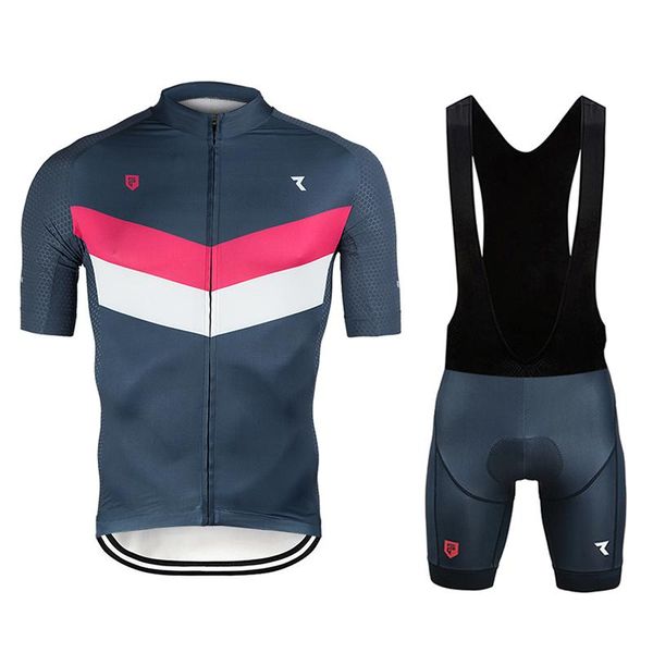 

racing sets men cycling clothing set shorts sleeve jersey bicicleta kit bib pants bike silicone non-slip, Black;blue