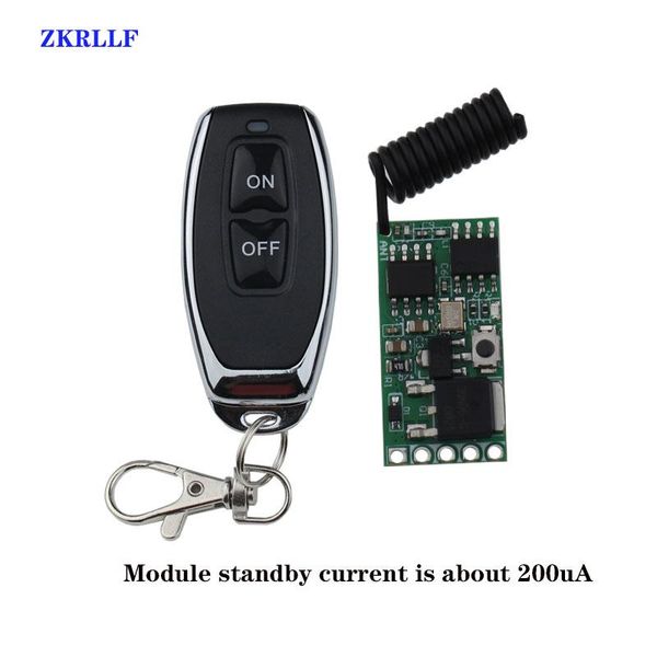 

433mhz dc 3.6v 5v 9v 12v 1ch power saving mode mini wireless rf remote control switch led lamp controller receiver transmitter controlers