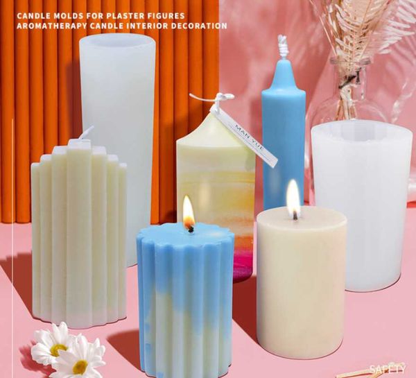 

craft tools epoxy resin candle mold crafts souvenir serrated stairs oval cylinder set up ornament shape diy silicone decorative accessories