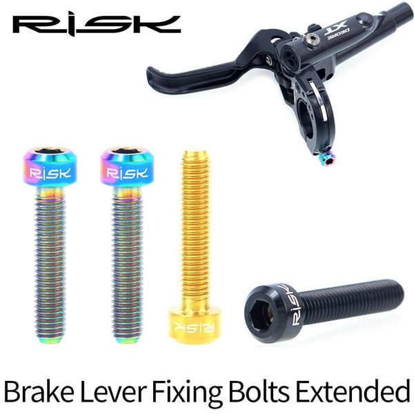

bike brakes brake lever fixing bolts extended titanium m5*25 bicycle hydraulic fixed screws for guide r rs rsc diy