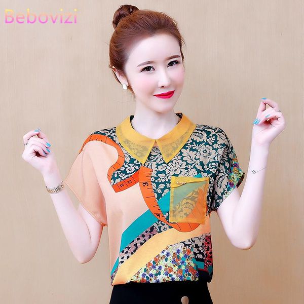 

women's blouses & shirts s-xxl 2021 loose chiffon fashion chic korean women elegant casual office lady pink female, White