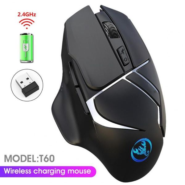 

2.4ghz rechargeable wireless gaming mouse computer accessory mice