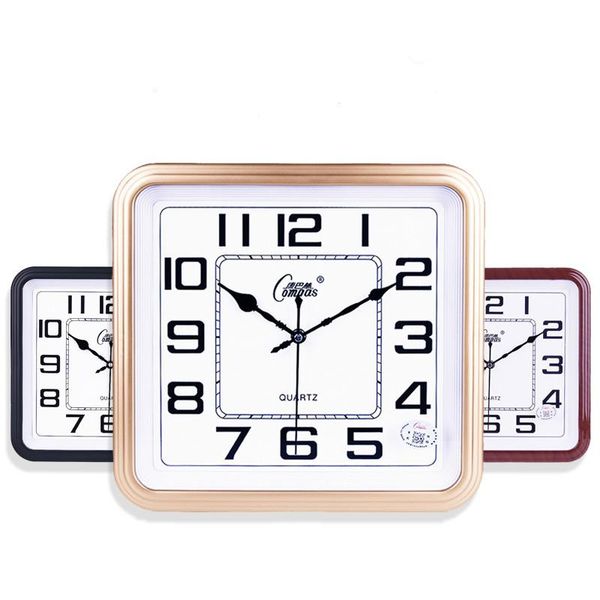 

wall clocks square large 3d clock watch kitchen silent living room family creative modern quartz orologio muro home decor sc222