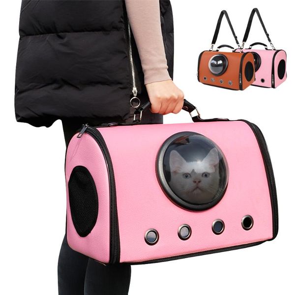 

cat carriers,crates & houses breathable carrier pet backpack bag portable window astronaut dog puppy outdoor travel space plastic