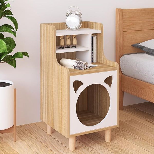 

cat beds & furniture bed cabinet integrated cage house four seasons universal solid wood multi-functional storage cupboard shared