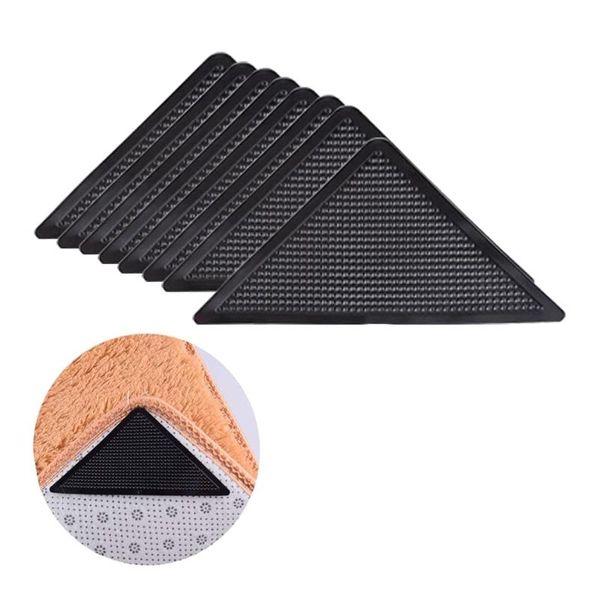 

bath mats 20 pcs anti slip rug grippers for hardwood floors,reusable non-trace eco-friendly carpet gripper tile floors