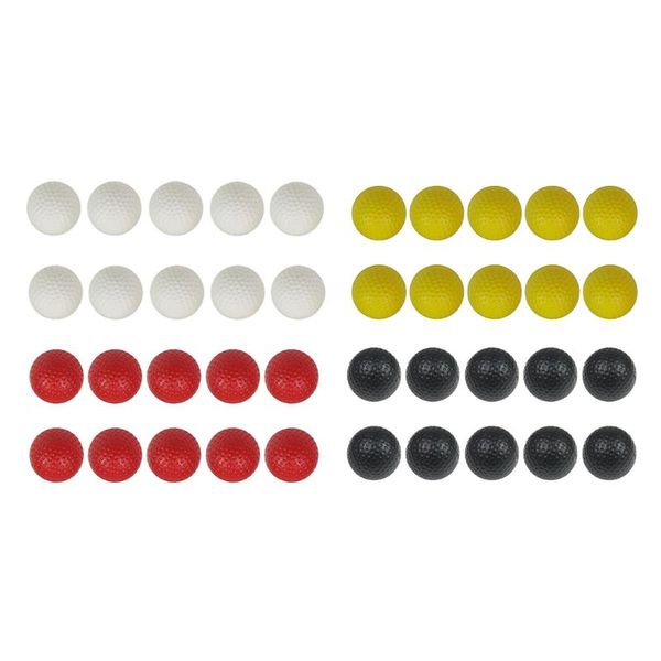 

golf balls 10 pieces practice ball pu dimpled elastic training soft foam lightweight indoor
